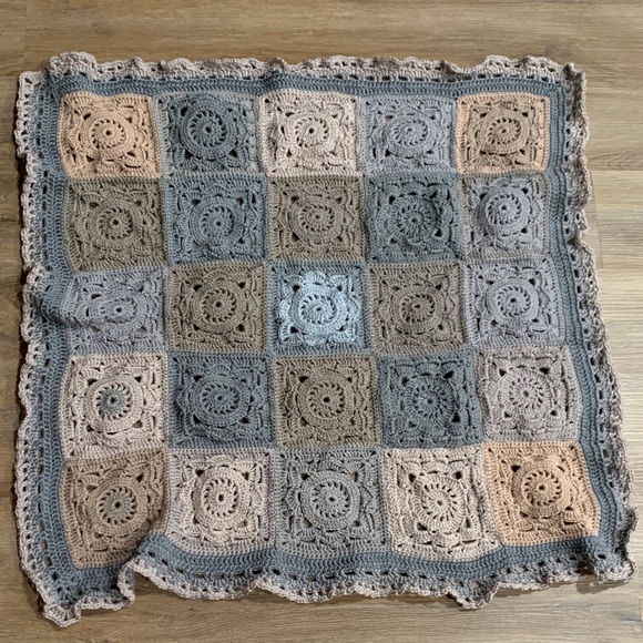 Handmade Other - Handcrafted Crochet Baby Blanket - Multicolor